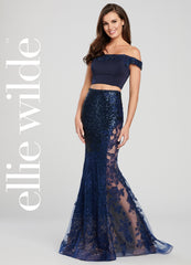 Two Piece Prom Dress Ellie Wilde By Mon Cheri EW119026