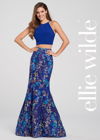 IRIDESCENT SEQUIN FITTED MERMAID DRESS - CORAL